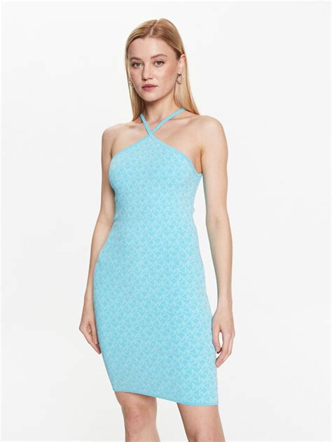 michael kors kleid blau lang|Women's Blue Mini, Midi and Maxi Dresses .